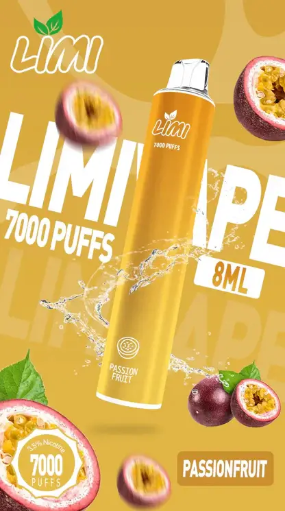 LIMI拋棄式一次性7000口-4.webp LIMI 7000 強效拋棄式電子煙 | 朋友聚會社交場合 | 高效能輸出賦予紮實霧感