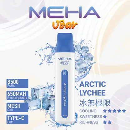MEHA-8500口-VBar小白條-6.webp MEHA VBar 小白條 8500 電子煙 | 繁忙通勤間快速填補空檔 | 簡約外型呈現一致輸出品質與獨特細膩煙霧質感