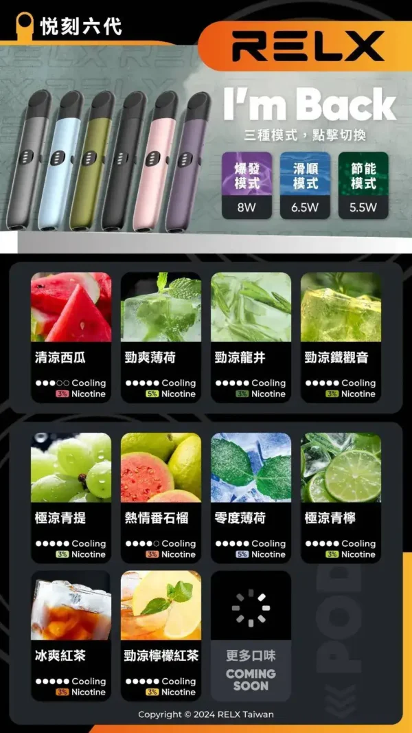 WPS图片1-1.webp RELX 六代通用煙彈|居家獨處靜心|陪伴您於緩慢時光中構築深層自我對話【滿3加購350送主機 / 滿10送2】超值福利