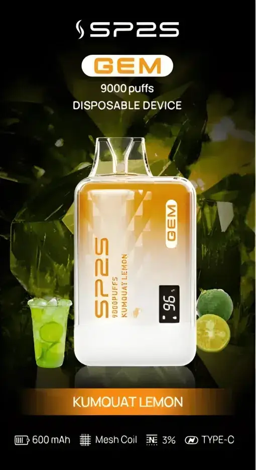 SP2S GEM 9000 電子煙主機 ｜ 數位生活場景精準掌握 ｜ 全彩螢幕直覺互動帶來細膩霧感與溫潤喉韻的層次堆疊