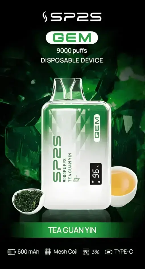 SP2S GEM 9000 電子煙主機 ｜ 數位生活場景精準掌握 ｜ 全彩螢幕直覺互動帶來細膩霧感與溫潤喉韻的層次堆疊