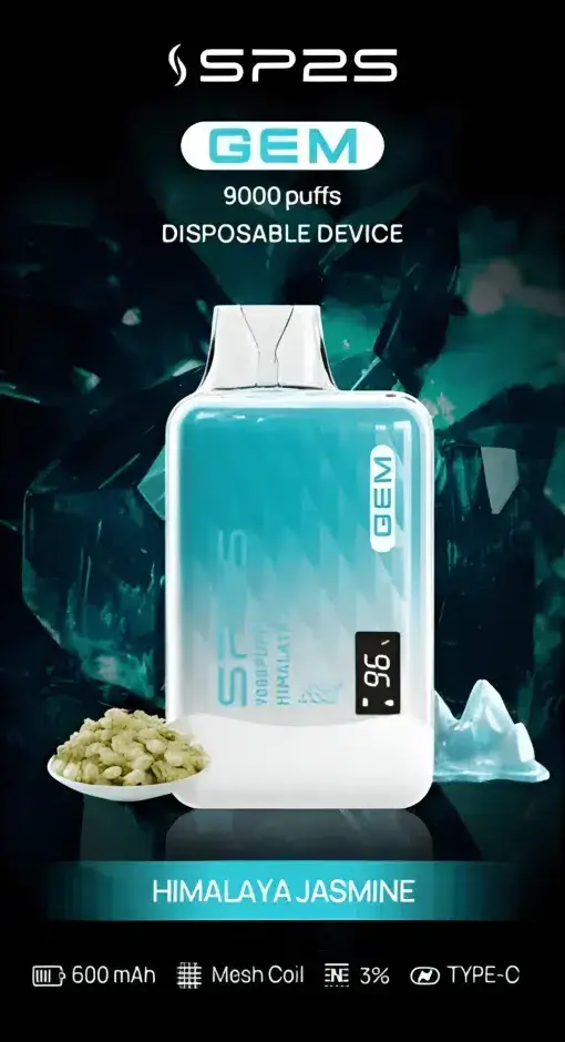 SP2S GEM 9000 電子煙主機 ｜ 數位生活場景精準掌握 ｜ 全彩螢幕直覺互動帶來細膩霧感與溫潤喉韻的層次堆疊