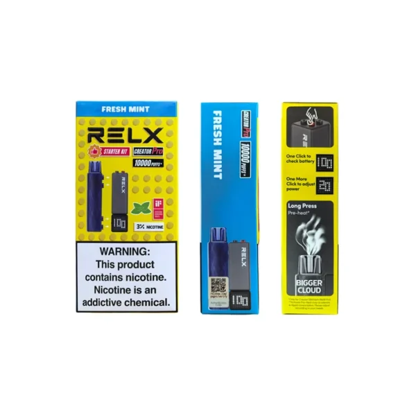 RELX 悅刻 Creator積木 7000口拋棄式電子煙套裝｜日常娛樂隨身攜帶｜積木系列創意設計搭配綿密霧感展現細膩口感層次體驗