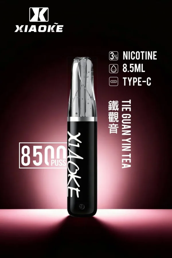 XIAOKE 梟客 8500口拋棄式電子煙｜日常通勤隨身攜帶｜穩定輸出保持綿密霧感展現持久且均衡的口感層次觸感