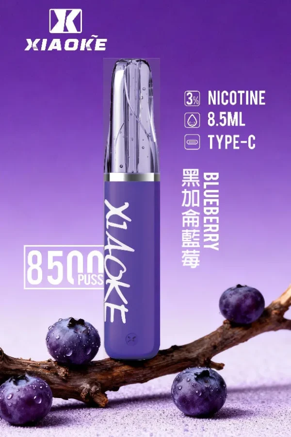 XIAOKE 梟客 8500口拋棄式電子煙｜日常通勤隨身攜帶｜穩定輸出保持綿密霧感展現持久且均衡的口感層次觸感