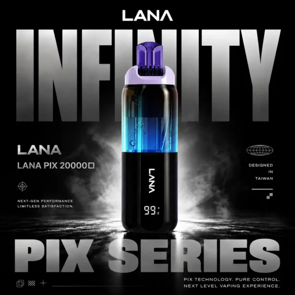 LANA PIX 閃光彈 20000口拋棄式電子煙｜日常娛樂隨身攜帶｜爆汁口感搭配綿密霧感展現持久且穩定的層次觸感