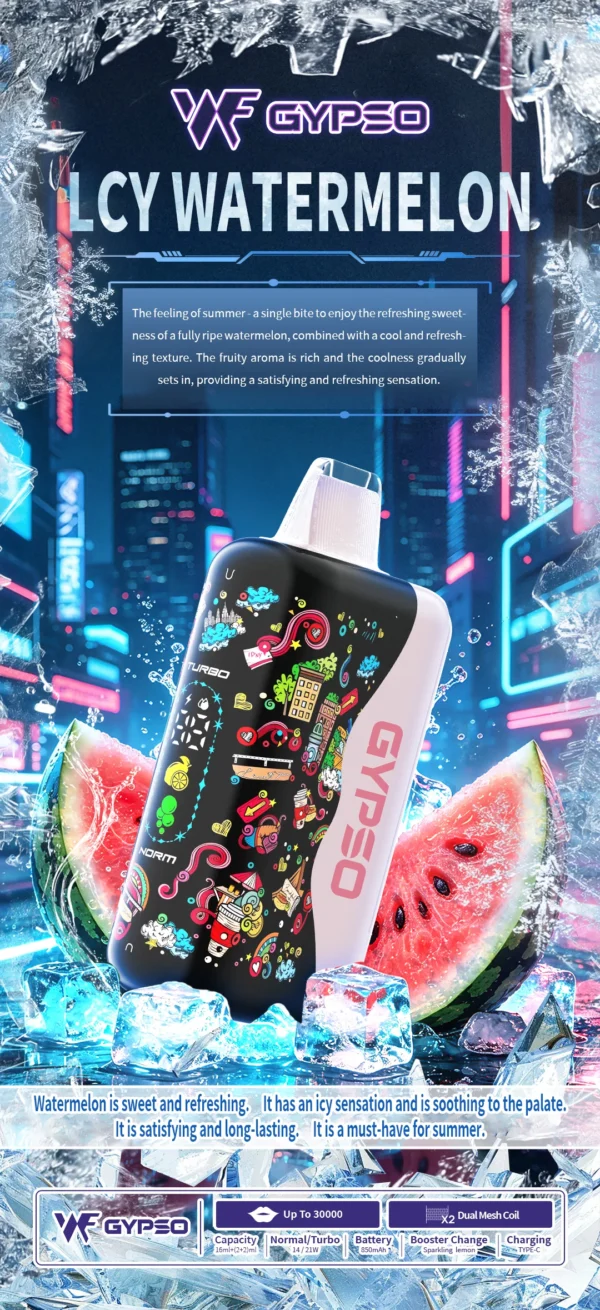GYPSO 滿天星 30000口拋棄式電子煙｜日常娛樂隨身攜帶｜雙模式功率調節呈現穩定霧感與細膩風味層次體驗