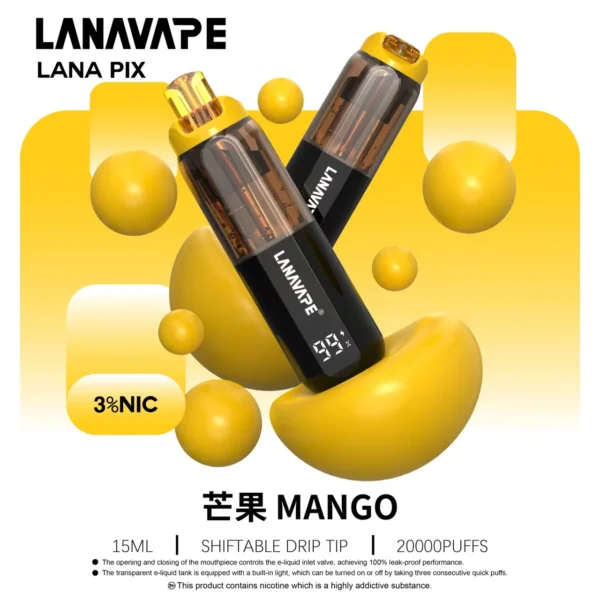 LANA PIX 閃光彈 20000口拋棄式電子煙｜日常娛樂隨身攜帶｜爆汁口感搭配綿密霧感展現持久且穩定的層次觸感