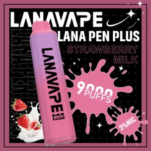 LANA一次性9000口-草莓牛奶-scaled-1-300x300 LANA PEN PLUS 9000口拋棄式電子煙|日常通勤隨身攜帶|穩定輸出保持綿密霧感展現持久且均衡的擊喉層次觸感