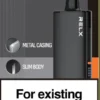 RELX悅刻x-box-16000口拋棄式電子煙-黑色主機 RELX 悅刻 X-BOX 16000口換彈拋棄式電子煙套裝|日常外出隨身攜帶|雙段功率調節搭配Mesh網芯展現穩定霧感與細膩口感層次