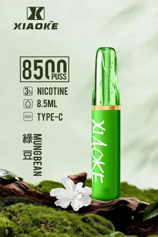 XIAOKE 梟客 8500口拋棄式電子煙｜日常通勤隨身攜帶｜穩定輸出保持綿密霧感展現持久且均衡的口感層次觸感