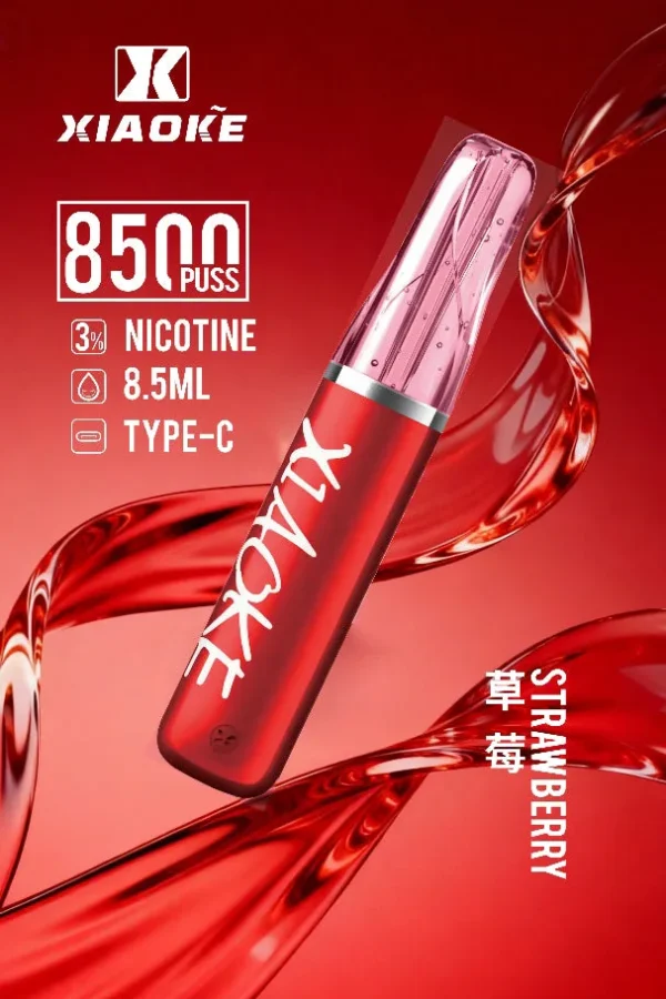 XIAOKE 梟客 8500口拋棄式電子煙｜日常通勤隨身攜帶｜穩定輸出保持綿密霧感展現持久且均衡的口感層次觸感