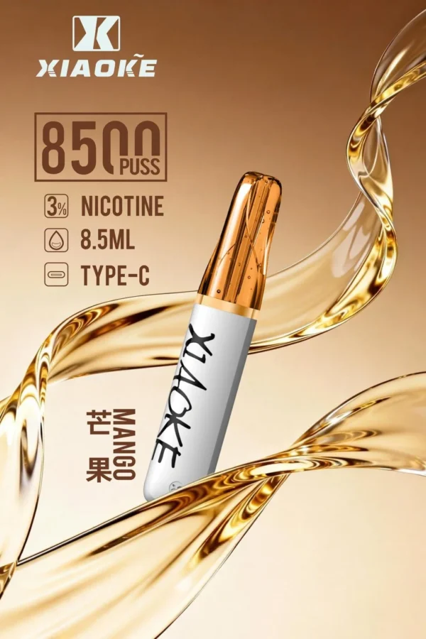 XIAOKE 梟客 8500口拋棄式電子煙｜日常通勤隨身攜帶｜穩定輸出保持綿密霧感展現持久且均衡的口感層次觸感