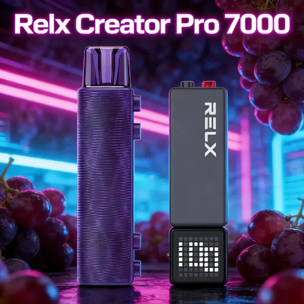 RELX 悅刻 Creator積木 7000口拋棄式電子煙套裝｜日常娛樂隨身攜帶｜積木系列創意設計搭配綿密霧感展現細膩口感層次體驗