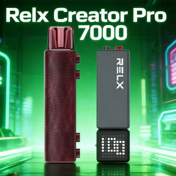 RELX 悅刻 Creator積木 7000口拋棄式電子煙套裝｜日常娛樂隨身攜帶｜積木系列創意設計搭配綿密霧感展現細膩口感層次體驗